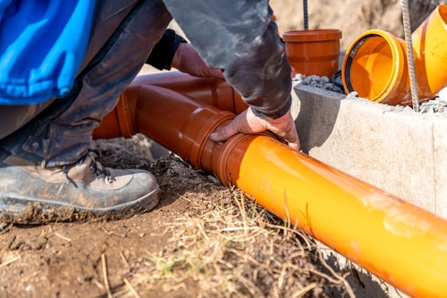 Clay to PVC sewer line replacement in Clarksville TX